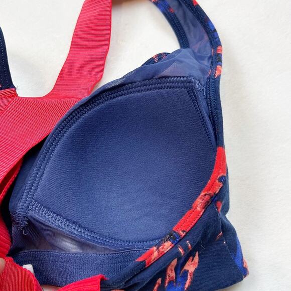 Calvin Klein Floral Racerback Sports Bra Size Small NWT - Picture 2 of 4